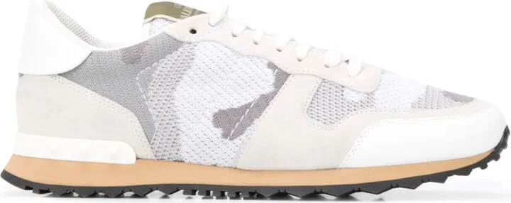 Rockrunner camouflage-print mesh sneakers