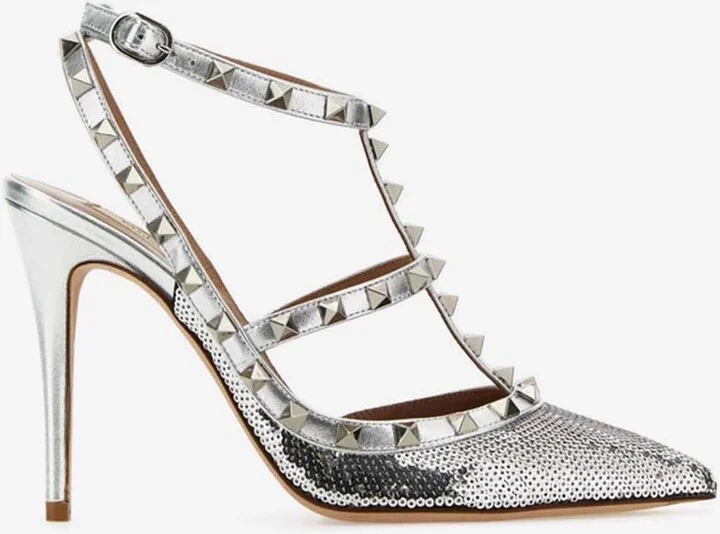 Rockstud 100 Embellished Pumps