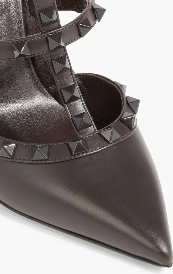 Rockstud 100 leather pumps - Image 4