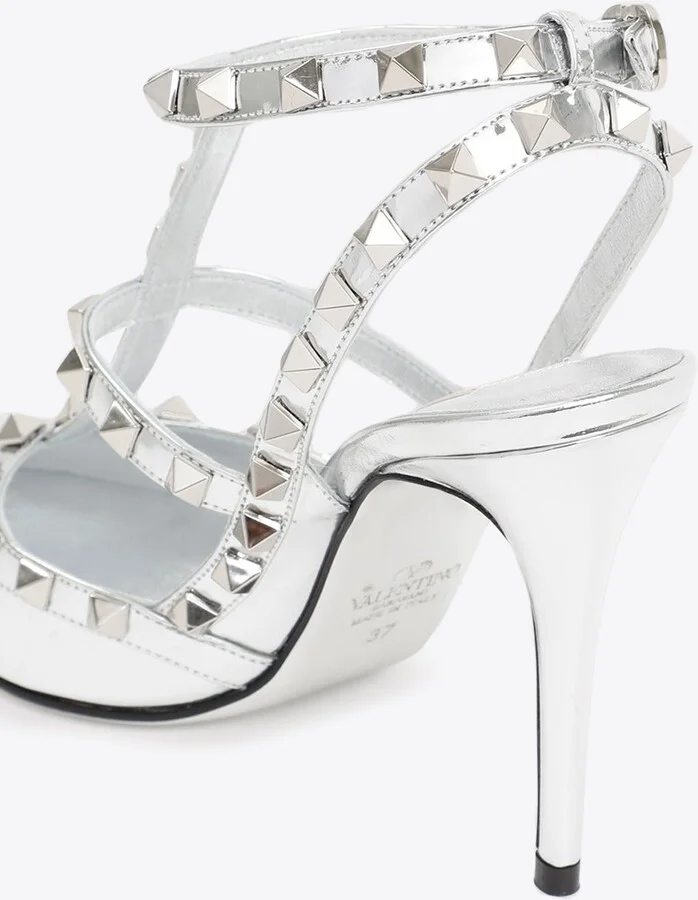 Rockstud 100 Mirror Leather Pumps - Image 3