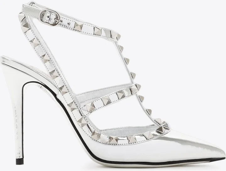 Rockstud 100 Mirror Leather Pumps