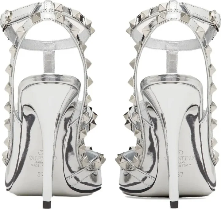 Rockstud 100mm ankle-strap pumps - Image 3