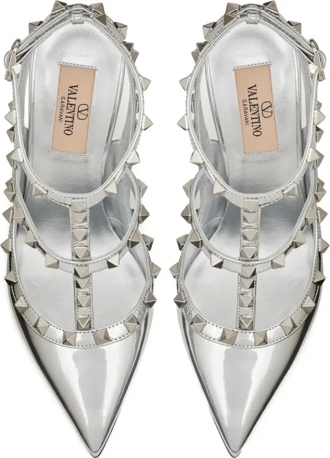 Rockstud 100mm ankle-strap pumps - Image 4