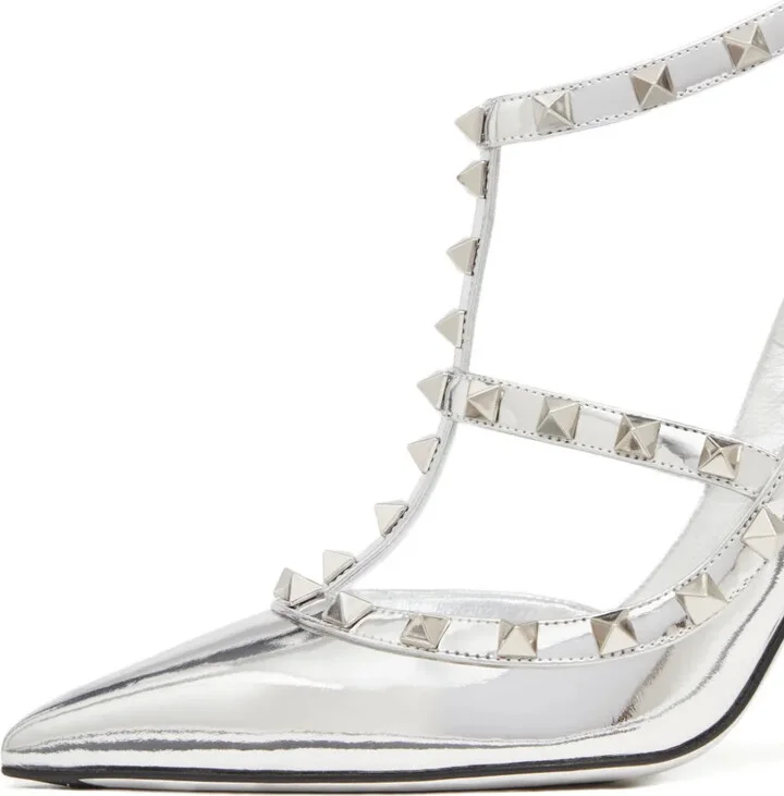 Rockstud 100mm ankle-strap pumps - Image 5