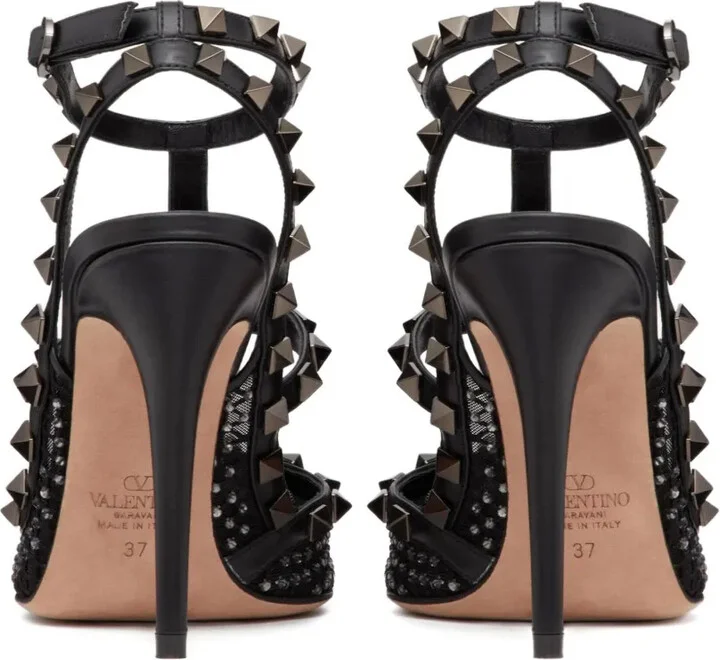 Rockstud 100mm rhinestone-embellished pumps - Image 3