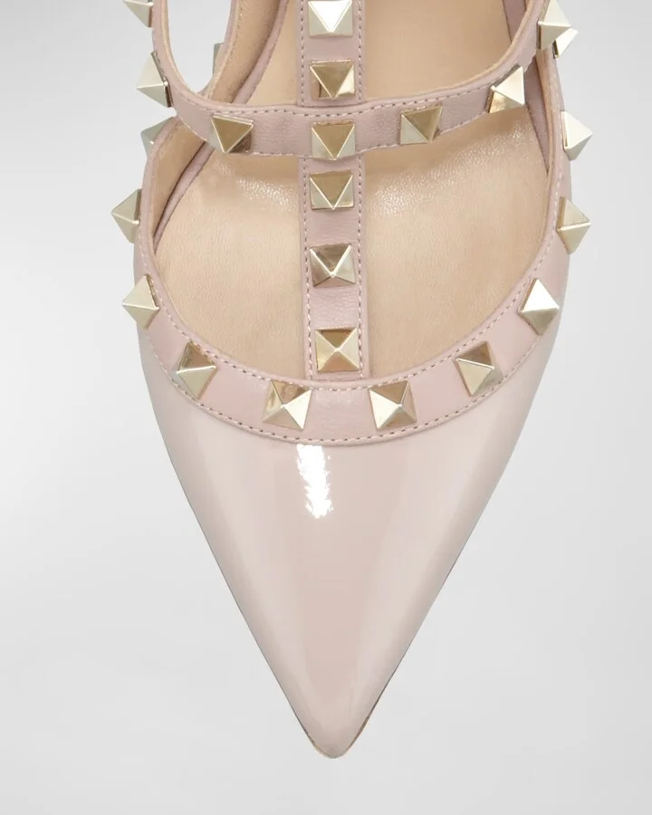Rockstud 100mm Slingback High-Heel Pumps - Image 2