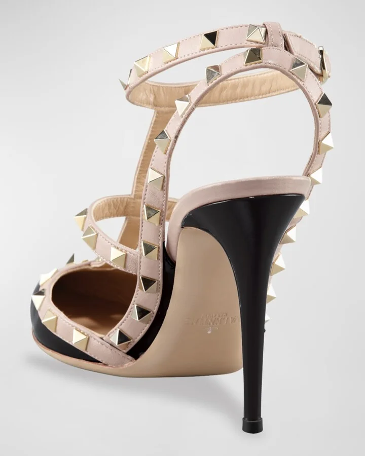 Rockstud 100mm Slingback High-Heel Pumps - Image 9