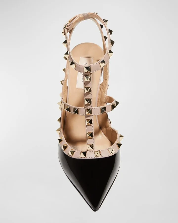 Rockstud 100mm Slingback High-Heel Pumps - Image 10