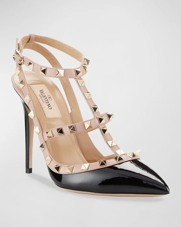 Rockstud 100mm Slingback High-Heel Pumps - Image 11
