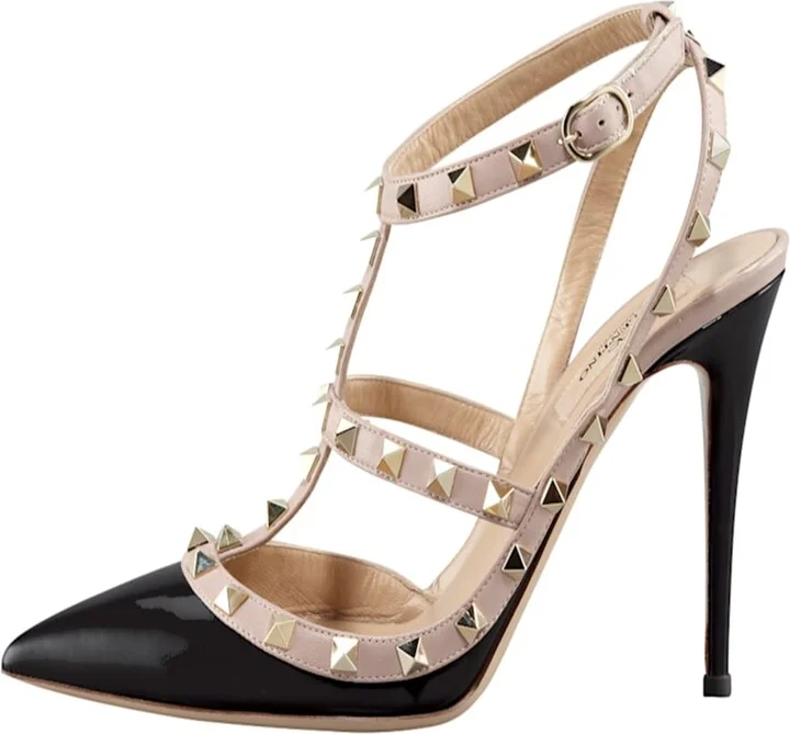 Rockstud 100mm Slingback High-Heel Pumps - Image 6