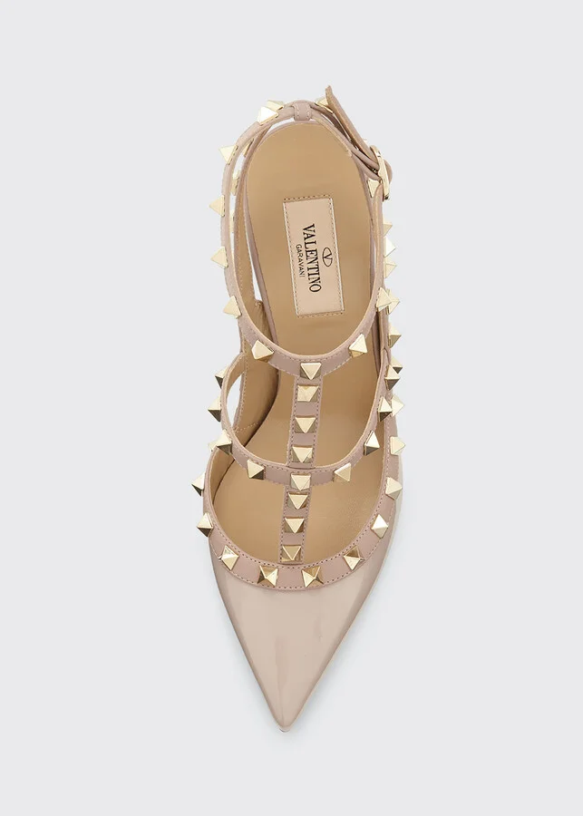 Rockstud 100mm Slingback High-Heel Pumps - Image 7