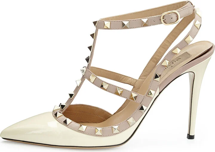 Rockstud 100mm Slingback High-Heel Pumps - Image 11