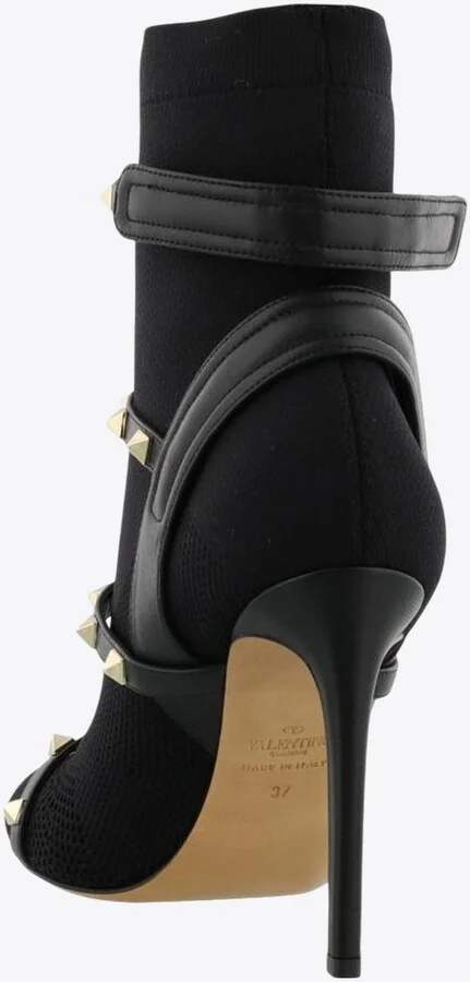 Rockstud 105 Stretch Knit Ankle Boots - Image 2