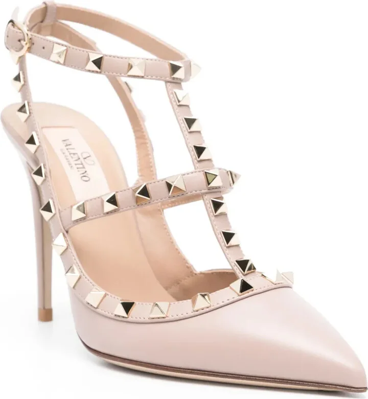 Rockstud 105mm leather pumps - Image 2