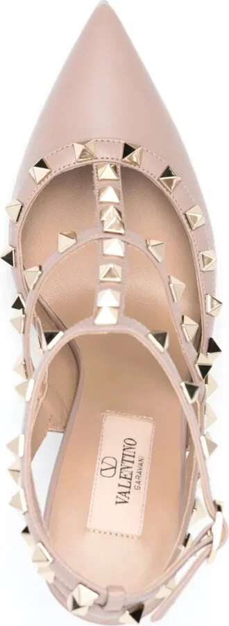 Rockstud 105mm leather pumps - Image 4