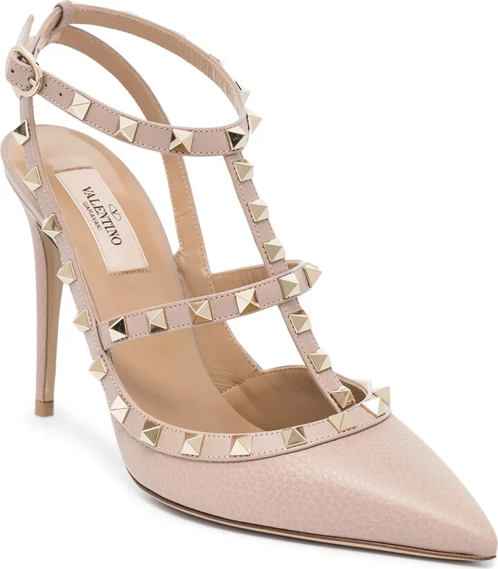 Rockstud 10mm leather pumps - Image 2