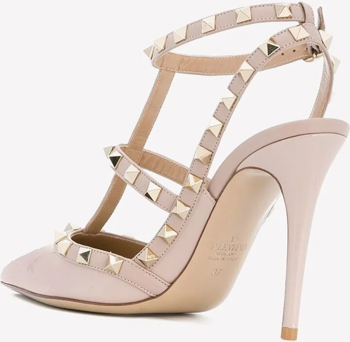 Rockstud 110 Grained Leather Pumps - Image 3