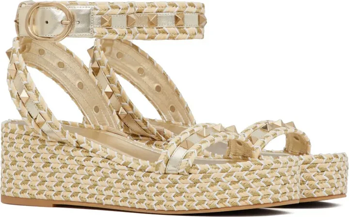 Rockstud 45mm woven sandals - Image 2