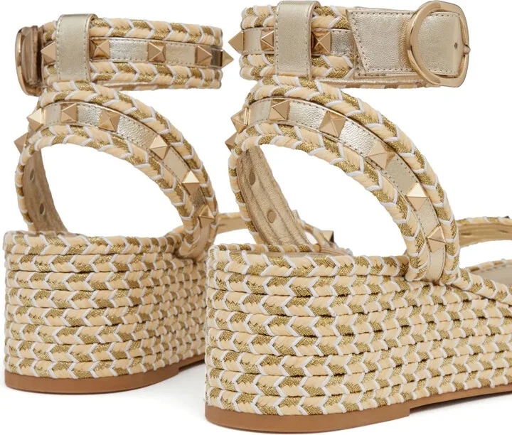 Rockstud 45mm woven sandals - Image 5