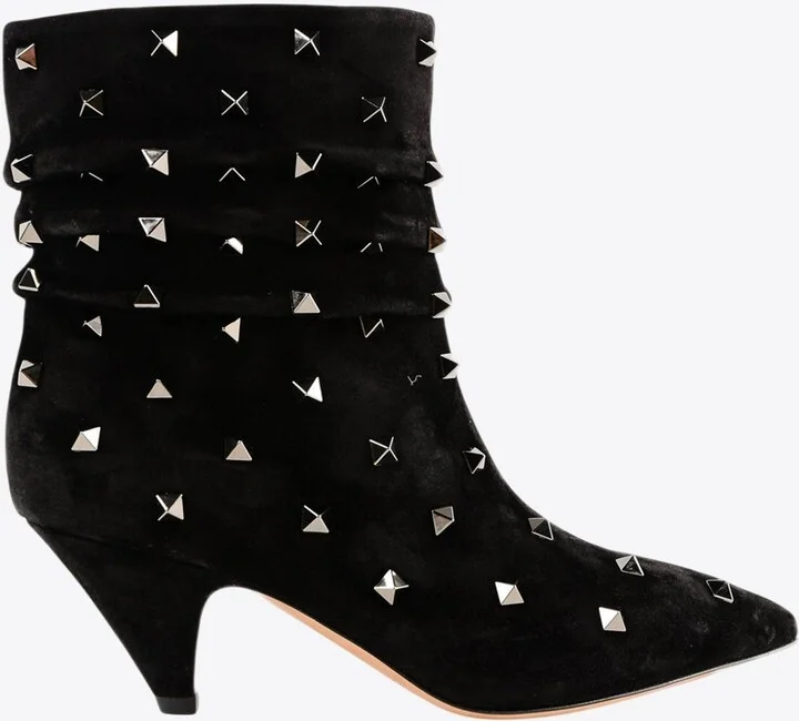 Rockstud 50 Suede Ankle Boots
