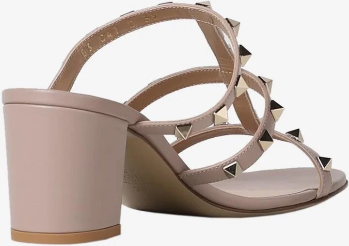 Rockstud 60 Sandals in Calf Leather - Image 2
