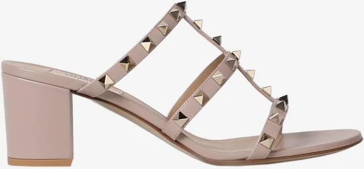 Rockstud 60 Sandals in Calf Leather