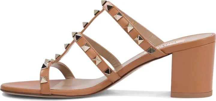 Rockstud 60mm leather sandals - Image 4