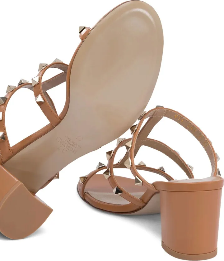 Rockstud 60mm leather sandals - Image 5