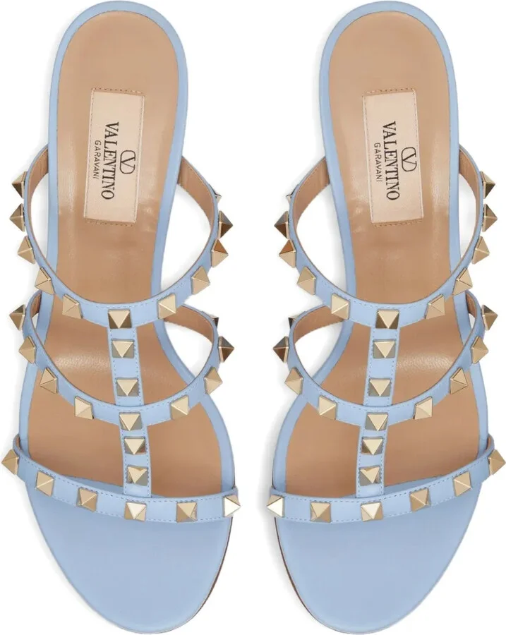 Rockstud 60mm leather sandals - Image 4