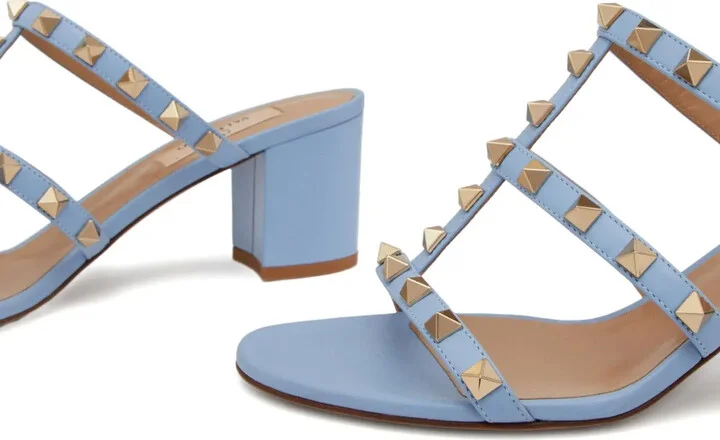Rockstud 60mm leather sandals - Image 5
