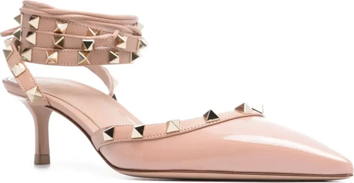 Rockstud 60mm patent-leather pumps - Image 2