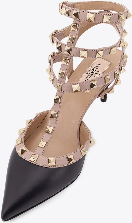 Rockstud 65 Leather Caged Pumps - Image 3