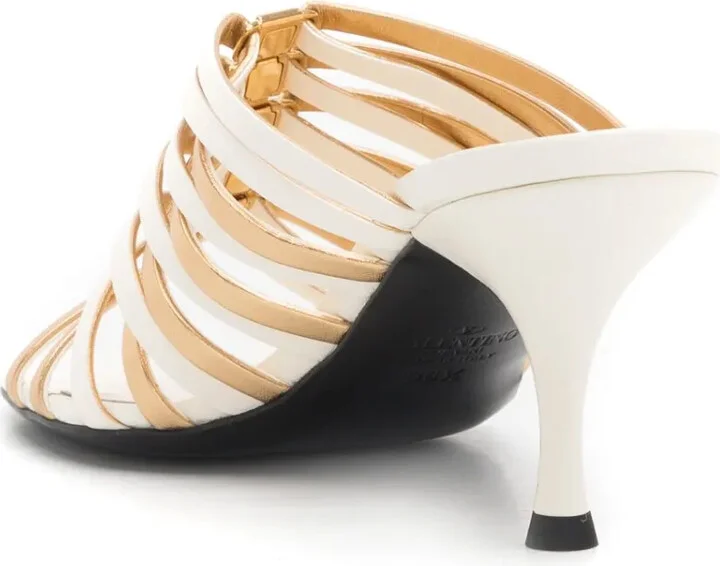 Rockstud 70mm strappy mules - Image 3