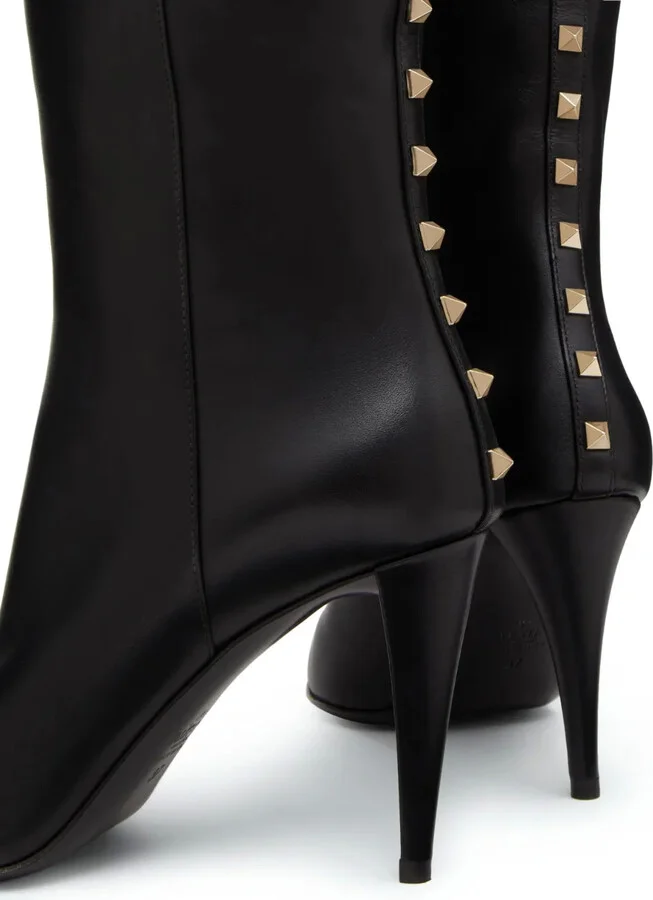 Rockstud 90mm knee-high leather boots - Image 5