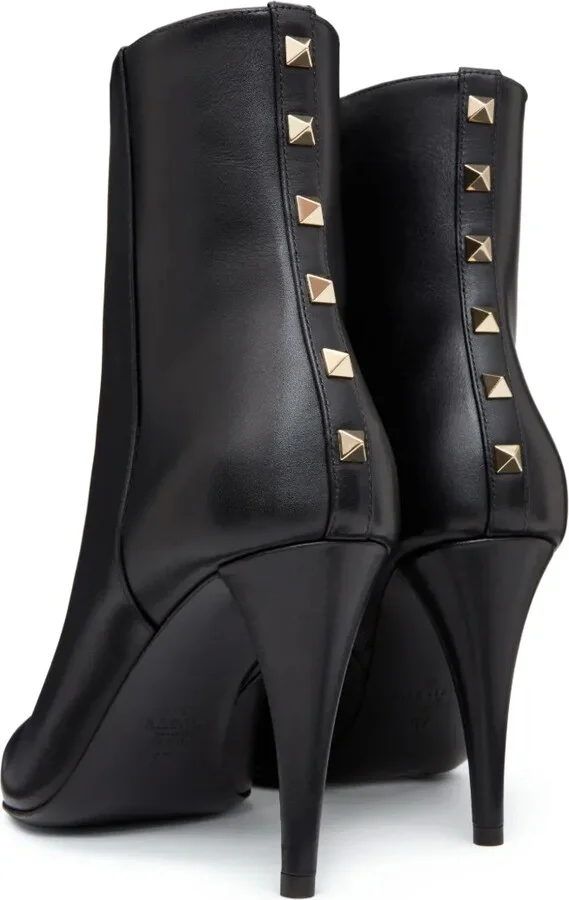 Rockstud 90mm leather ankle boots - Image 5