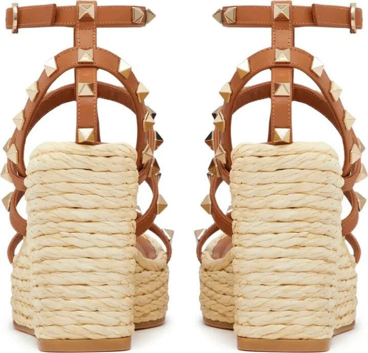 Rockstud 95mm wedge espadrilles - Image 3