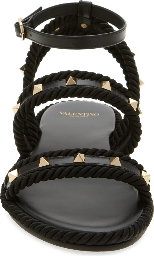Rockstud Ankle Strap Flat Sandal - Image 10