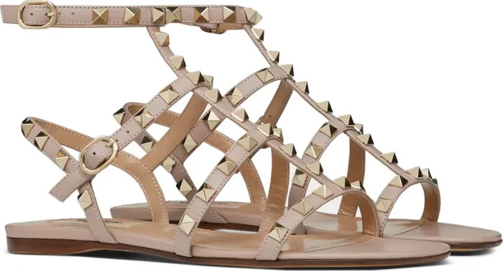 Rockstud ankle-strap flat sandals - Image 2