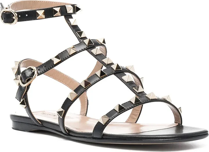 Rockstud ankle-strap flat sandals - Image 2