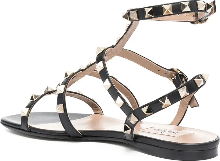 Rockstud ankle-strap flat sandals - Image 3