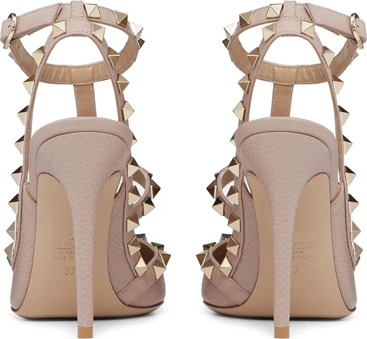 Rockstud Ankle Strap Pointed Toe Pump - Image 3