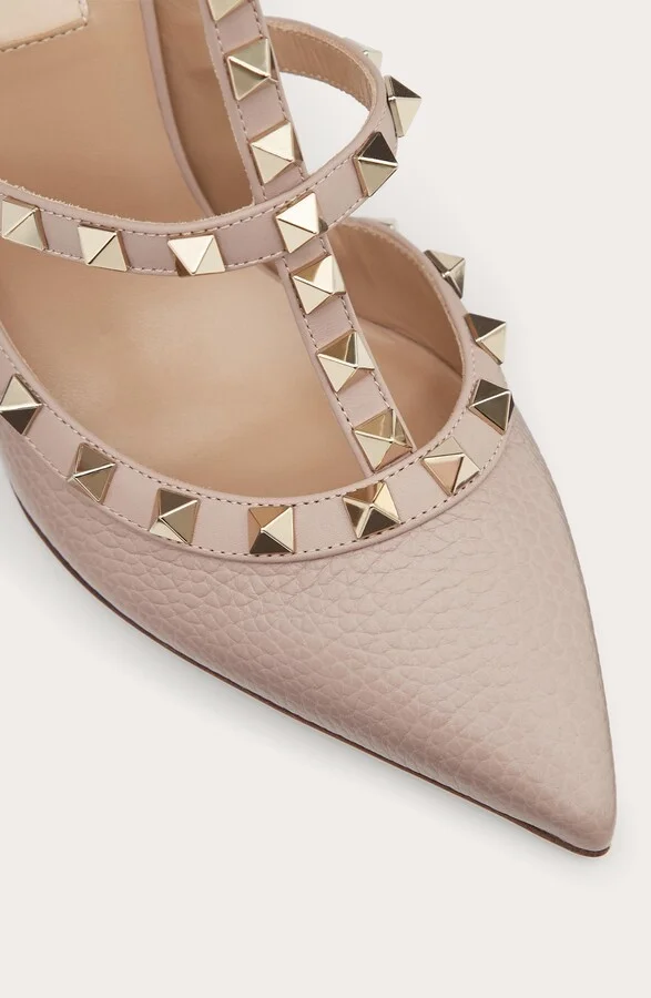 Rockstud Ankle Strap Pointed Toe Pump - Image 6