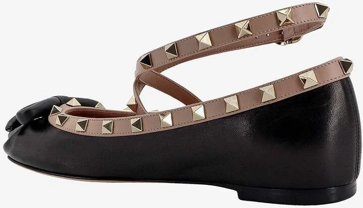 Rockstud Ballerinas in Nappa Leather - Image 2
