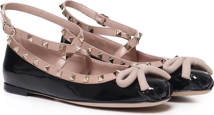 Rockstud Ballerinas In Patent Leather - Image 2
