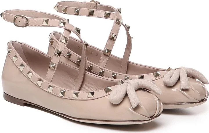 Rockstud Ballerinas In Patent Leather - Image 2