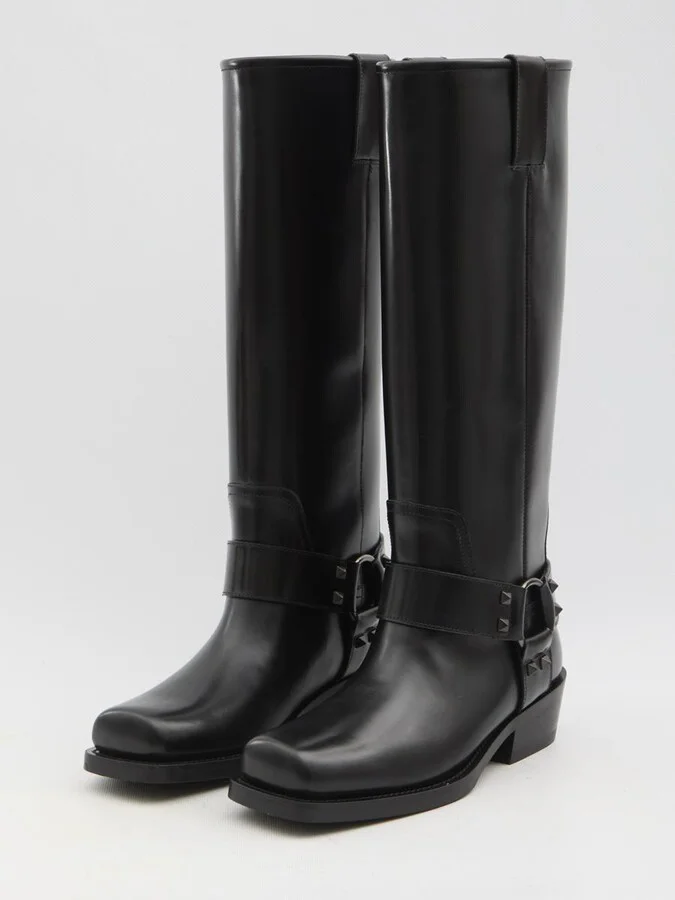 Rockstud Biker Boots - Image 2