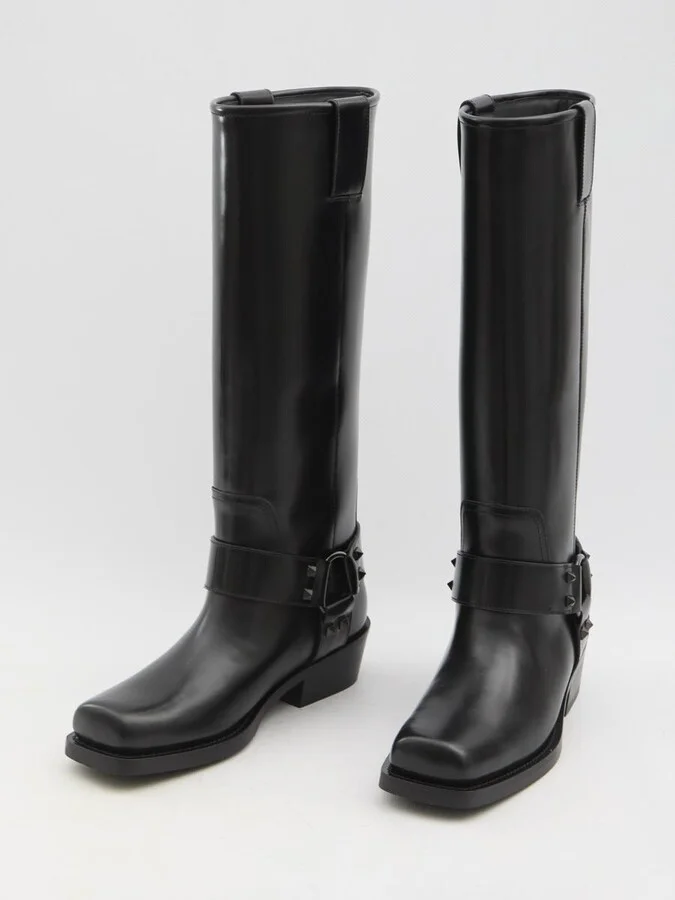 Rockstud Biker Boots - Image 5