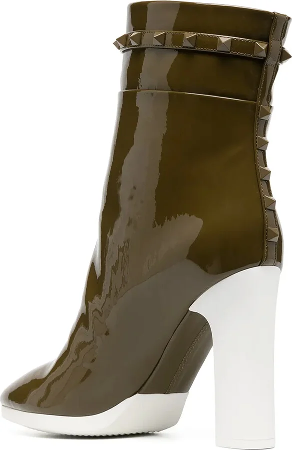 Rockstud block heel ankle boots - Image 3