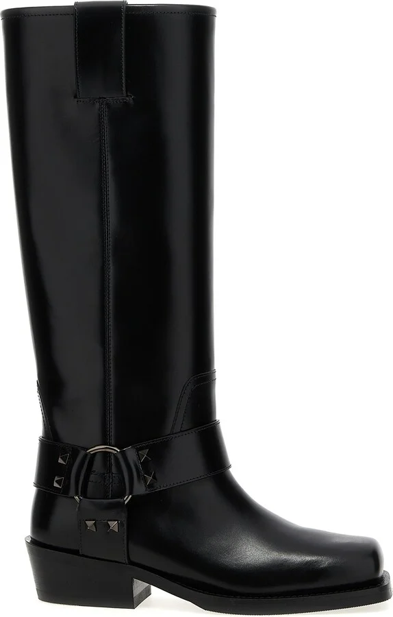 Rockstud Boots And Ankle Boots