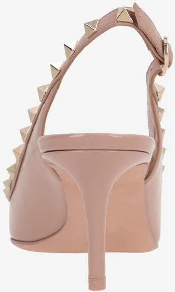Rockstud Bow 60 Slingback Pumps in Patent Leather - Image 2